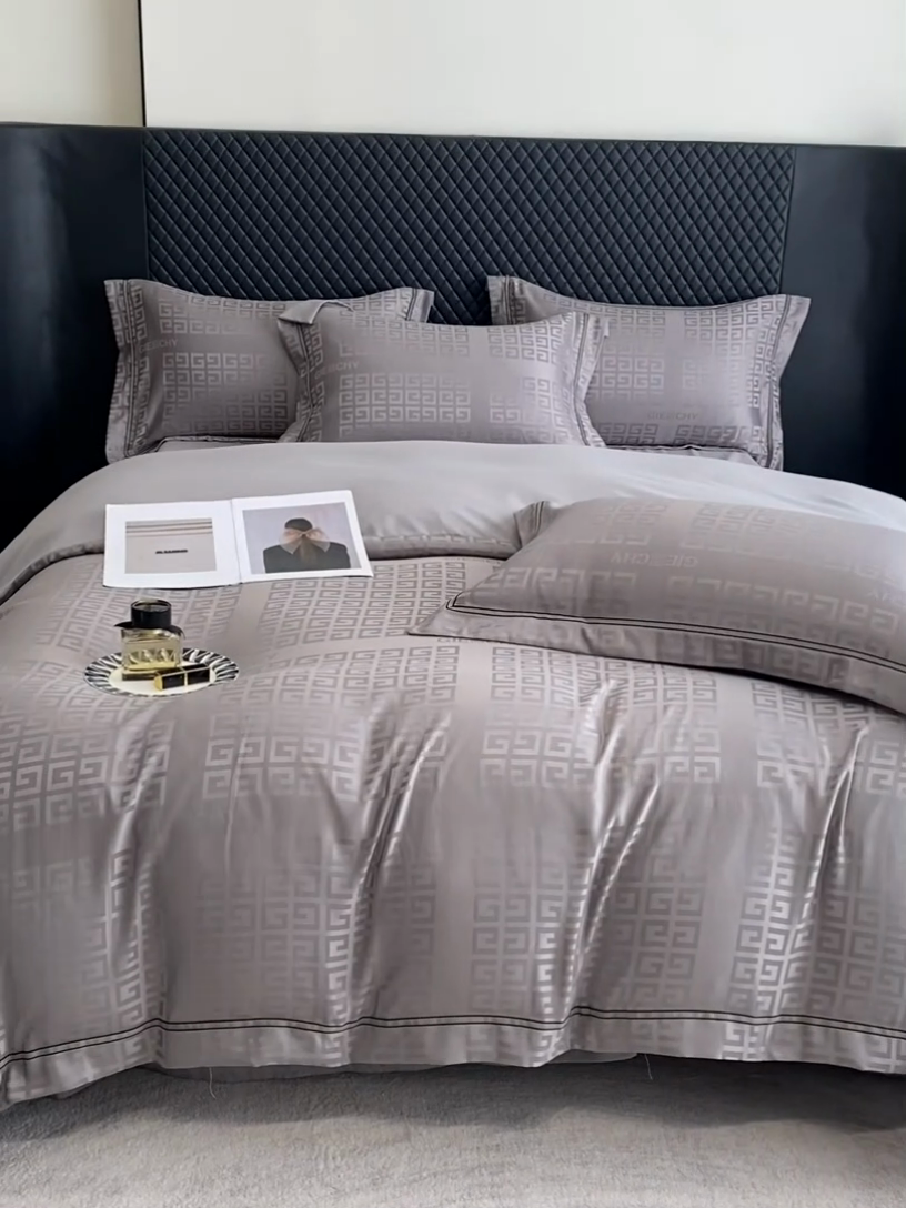 91家纺网 家纺一手货源 找家纺 （总）优悦生活馆 2024新款时尚轻奢纯色磨毛四件套--简爱