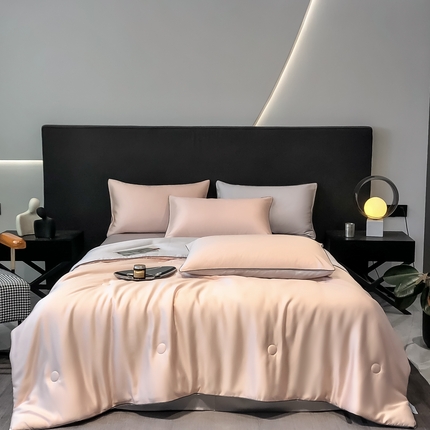 91家纺网 家纺一手货源 找家纺 （总）无界 2025新款天丝夏被四件套-心语