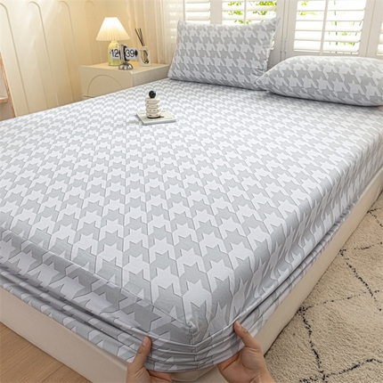 91家纺网 家纺一手货源 找家纺 （总）床绮-2024新款全棉老粗布单床笠系列