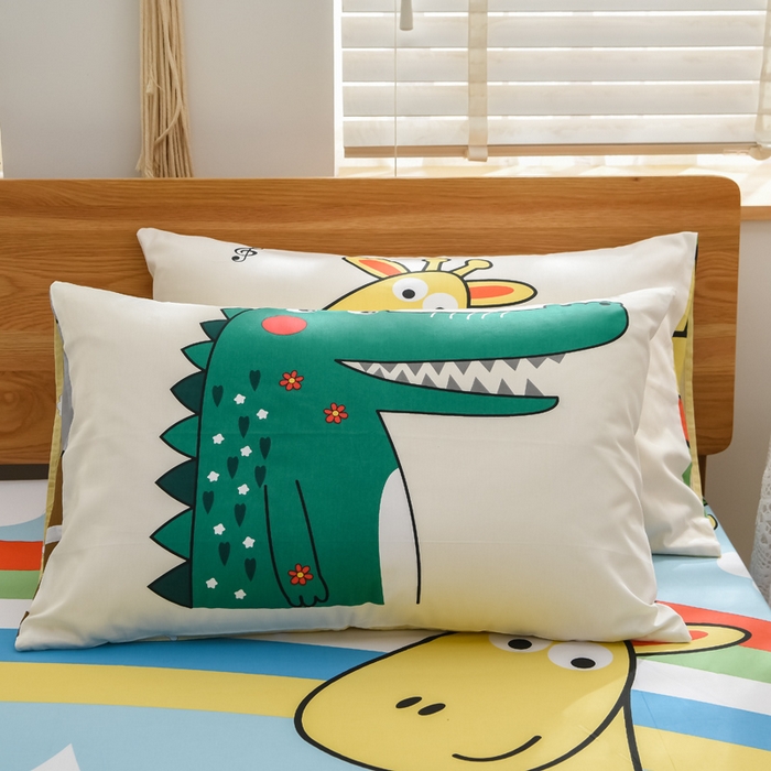 91家纺网 家纺一手货源 找家纺 （总）沐白家居 2024新款纯棉喷气133*72二次元大版印花单床笠