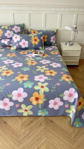 91家纺网 家纺一手货源 找家纺 金泰莱 2025新款老粗布凉席老粗布床单软凉席三件套藤席 南笙