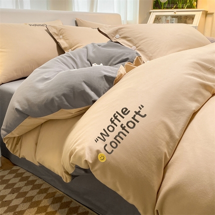 91家纺网 家纺一手货源 找家纺 （总）床绮2024新款轻奢40支纯棉13372四件套系列-米娅 