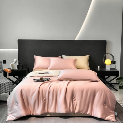 91家纺网 家纺一手货源 找家纺 （总）无界 2025新款天丝夏被四件套-心语