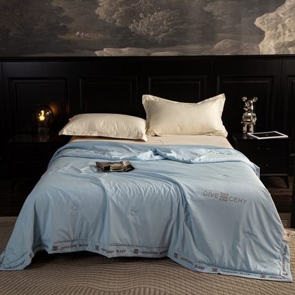 91家纺网 家纺一手货源 找家纺 （总）被靠被2024新款锦丝锻夏被-赫拉,浅蓝,浅灰,浅粉,紫豆沙,草绿
