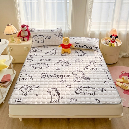 暖季 2025新款A类数码印花床护垫 床护垫-恐龙时代