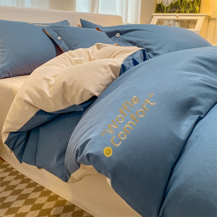 91家纺网 家纺一手货源 找家纺 （总）床绮2024新款轻奢40支纯棉13372四件套系列-米娅 