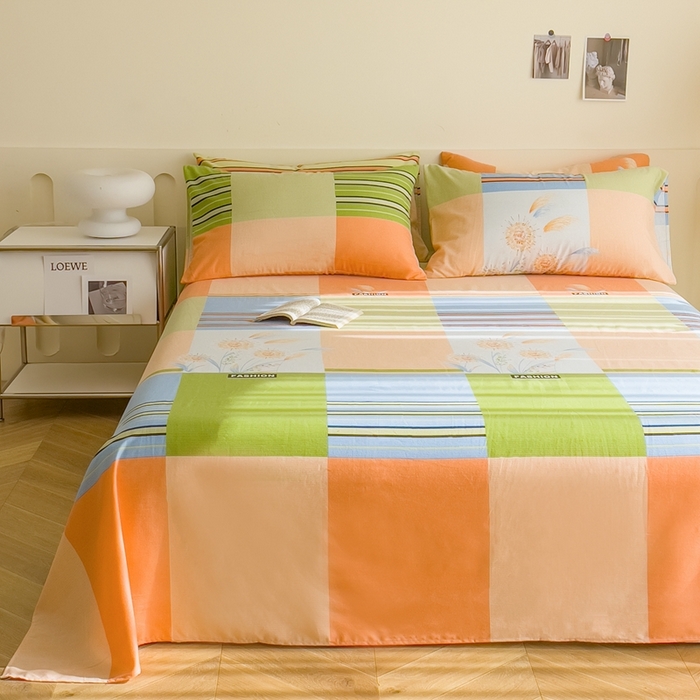 91家纺网 家纺一手货源 找家纺 金泰莱 2025新款老粗布凉席老粗布床单软凉席三件套藤席 灼热