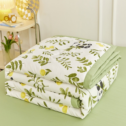 91家纺网 家纺一手货源 找家纺 卡斯诺 2025新款水洗棉麻双层纱夏被（下载包包含买家秀） 惜颜