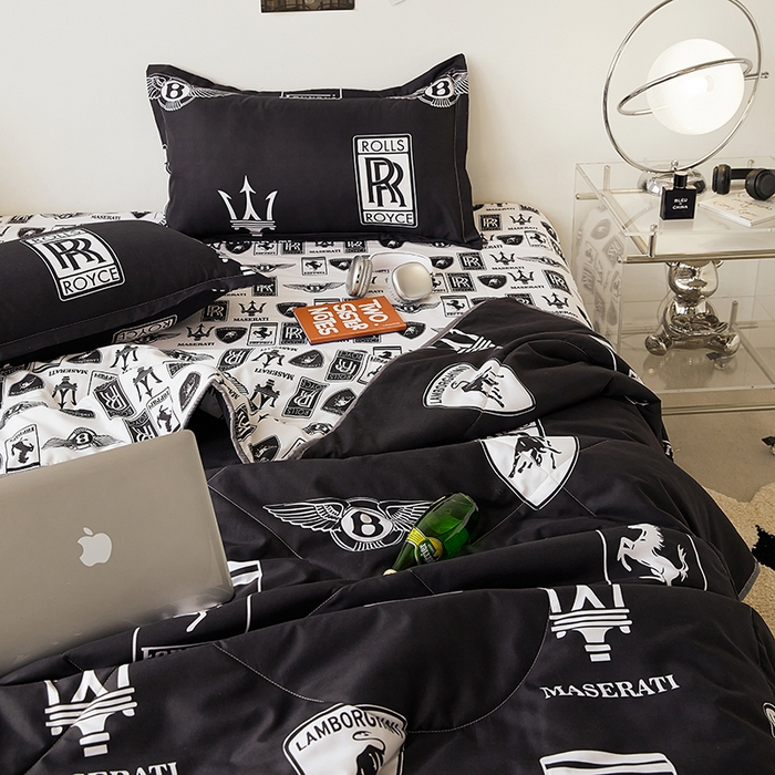 91家纺网 家纺一手货源 找家纺 卡斯诺家纺馆 2025新款芦荟棉亲肤印花夏被 （下载包包含买家秀）车之梦