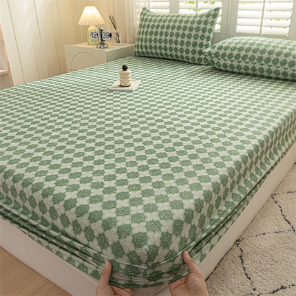 91家纺网 家纺一手货源 找家纺 （总）床绮-2024新款全棉老粗布单床笠系列