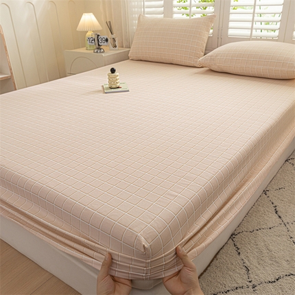 91家纺网 家纺一手货源 找家纺 （总）床绮-2024新款全棉老粗布单床笠系列