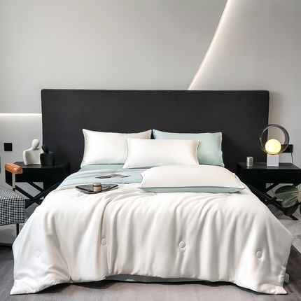 91家纺网 家纺一手货源 找家纺 （总）无界 2025新款天丝夏被四件套-心语