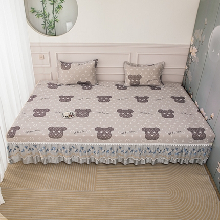 91家纺网 家纺一手货源 找家纺 （总）手艺人沙发垫炕垫 2025新款三明治冰丝花边凉席