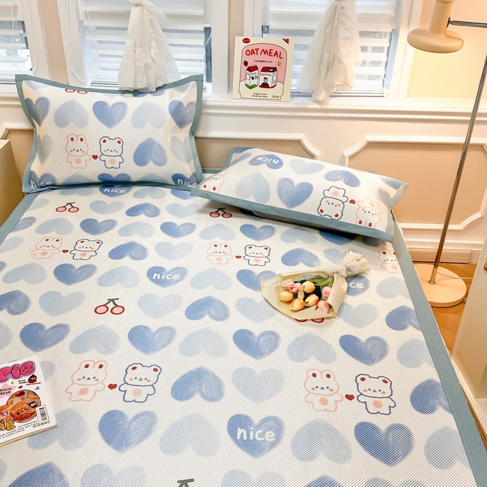 91家纺网 家纺一手货源 找家纺 慕尚 2025新款800D冰藤凉席 小伙伴