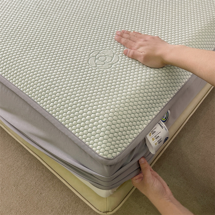 91家纺网 家纺一手货源 找家纺 （总）2024新款抗菌凉豆豆提花床笠款凉席-花朵系列