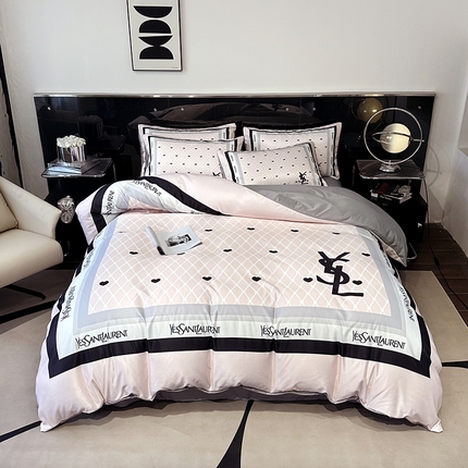 91家纺网 家纺一手货源 找家纺 （总）色鬼布艺 2024新款水洗真丝四件套数码印花四件套擦边球床品