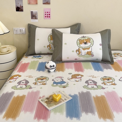 全季家居 2024新款A类数码印花枕套 狗狗熊