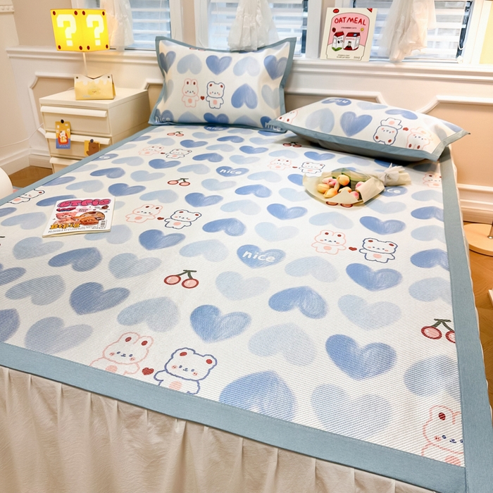 91家纺网 家纺一手货源 找家纺 慕尚 2025新款800D冰藤凉席 小伙伴