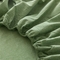 91家纺网 家纺一手货源 找家纺 北欧良品 2024新款水洗棉单品床笠、床单--纯色款（床笠、床单） 果绿