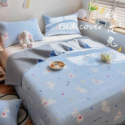 91家纺网 家纺一手货源 找家纺 （总）赫梵茜2024春夏新款糯糯棉单床盖床盖三件套