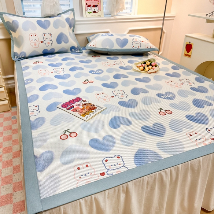 91家纺网 家纺一手货源 找家纺 慕尚 2025新款800D冰藤凉席 小伙伴