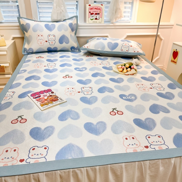 91家纺网 家纺一手货源 找家纺 慕尚 2025新款800D冰藤凉席 小伙伴