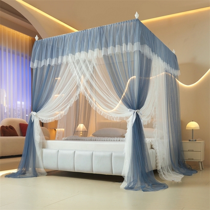 91家纺网 家纺一手货源 找家纺 （总）艺利轩2025新款双层纱落地蚊帐