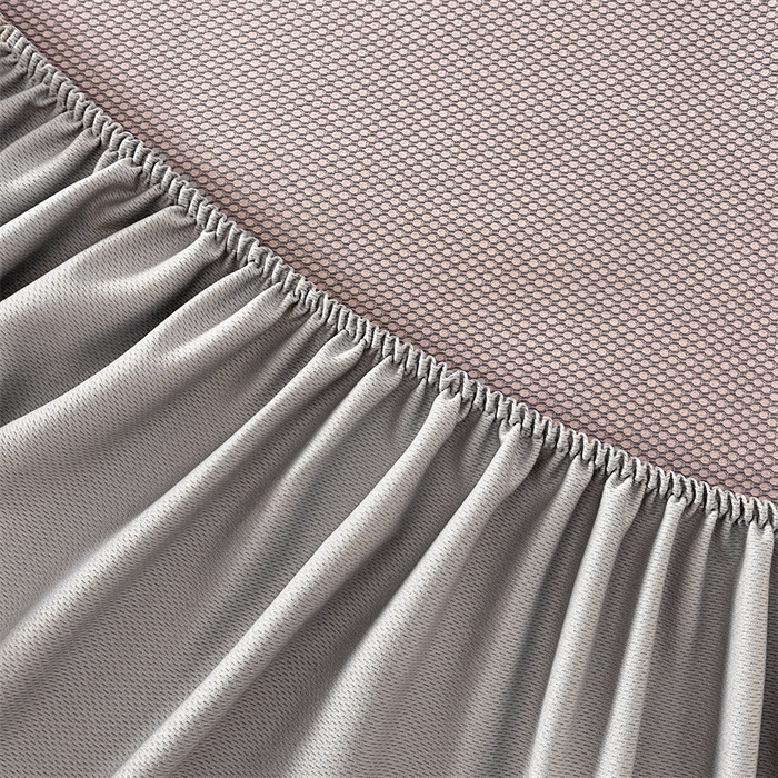 91家纺网 家纺一手货源 找家纺 2024新款抗菌凉豆豆提花床笠款凉席-花朵系列 花朵-蜜桃粉