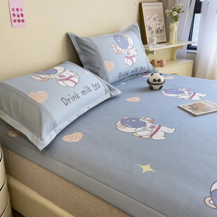 91家纺网 家纺一手货源 找家纺 全季家居 2024新款A类数码印花枕套 宇航员