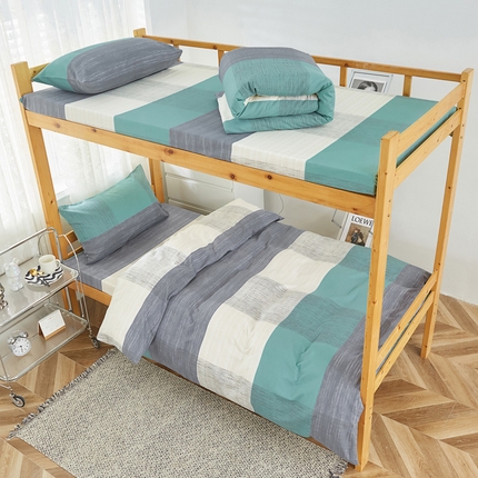 91家纺网 家纺一手货源 找家纺 金泰莱 2025新款全棉三件套学生三件套宿舍三件套纯棉三件套 格调人生