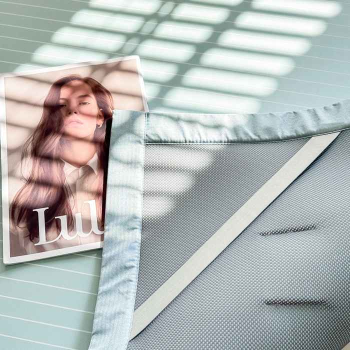 91家纺网 家纺一手货源 找家纺 慕尚2025新款无印良品冰丝软席 密条-水蓝