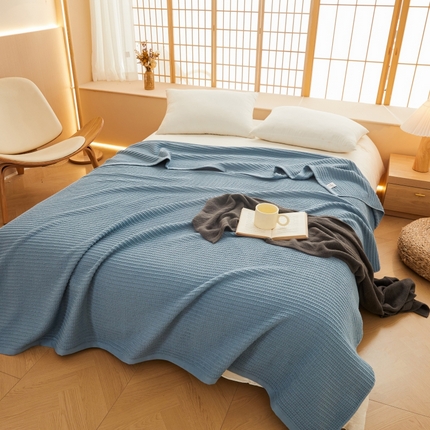 91家纺网 家纺一手货源 找家纺 （总）悦然毛巾被 2025新款全棉毛巾被小提花盖毯-西慕