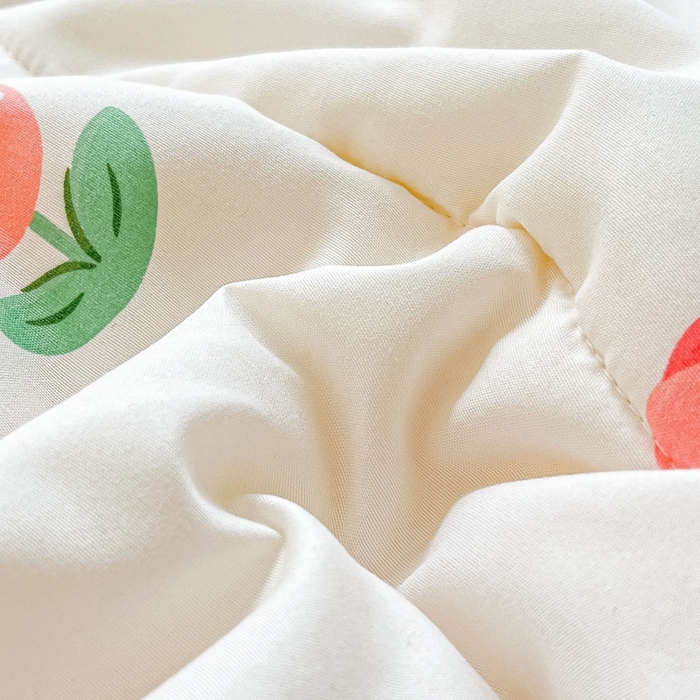 91家纺网 家纺一手货源 找家纺 2025新款慕尚600D数码印花冰丝凉席 郁金香