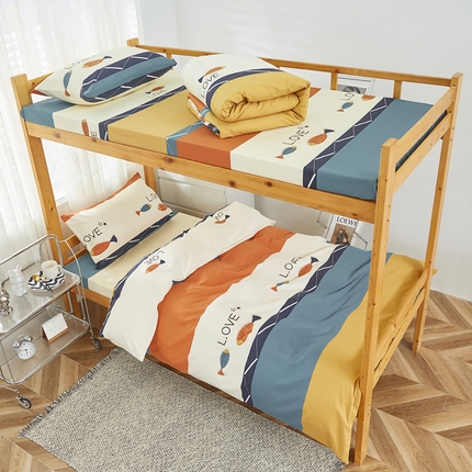 91家纺网 家纺一手货源 找家纺 （总）金泰莱 2025新款全棉三件套学生三件套宿舍三件套纯棉三件套