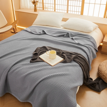 91家纺网 家纺一手货源 找家纺 （总）悦然毛巾被 2025新款全棉毛巾被小提花盖毯-西慕