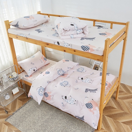 91家纺网 家纺一手货源 找家纺 （总）金泰莱 2025新款全棉三件套学生三件套宿舍三件套纯棉三件套