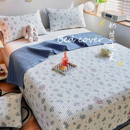 91家纺网 家纺一手货源 找家纺 （总）赫梵茜2024春夏新款糯糯棉单床盖床盖三件套