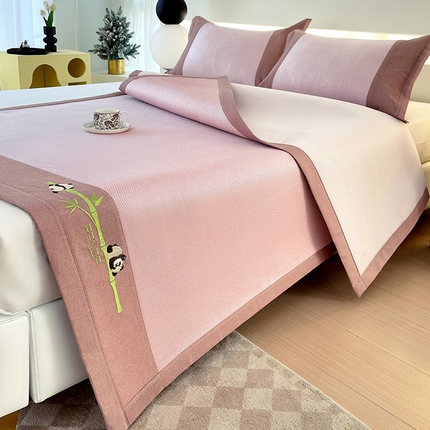 91家纺网 家纺一手货源 找家纺 （总）莱米家纺 2024新款直播电商热卖冰藤凉席冰丝席