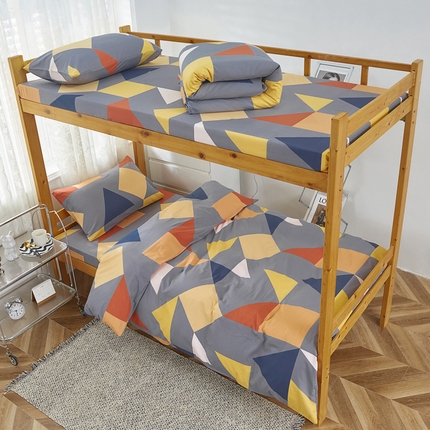 91家纺网 家纺一手货源 找家纺 金泰莱 2025新款全棉三件套学生三件套宿舍三件套纯棉三件套 多面体