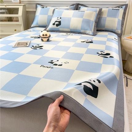 91家纺网 家纺一手货源 找家纺 （总）孩子王家纺 2024新款凉感卡通冰丝席-成人款