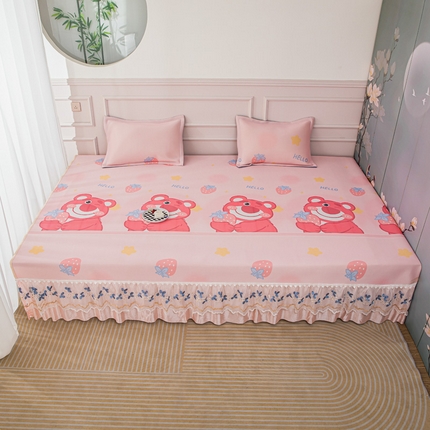 91家纺网 家纺一手货源 找家纺 （总）手艺人沙发垫炕垫 2025新款三明治冰丝花边凉席