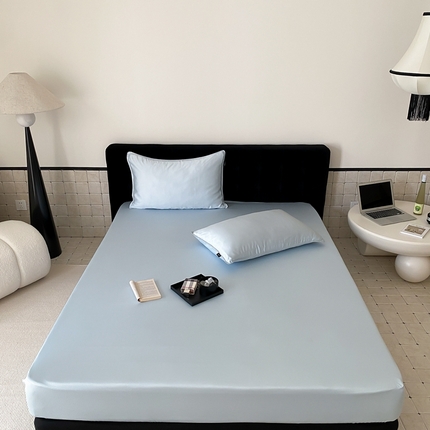 91家纺网 家纺一手货源 找家纺 （总）2024新款60支LF级兰精天丝纯色床笠