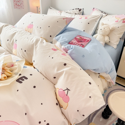 91家纺网 家纺一手货源 找家纺 （总）慕尚 2025新款13070全棉小清新四件套