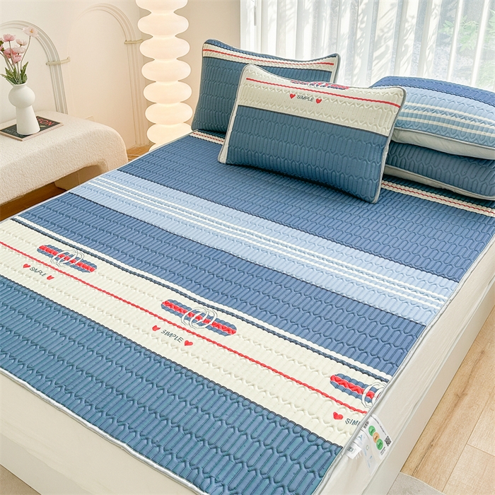 91家纺网 家纺一手货源 找家纺 凌云家纺 2024新款A类乳胶凉席0.8打孔乳胶系列成人凉席 蓝韵生活