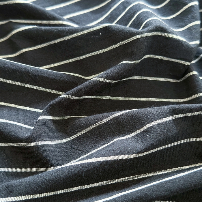 91家纺网 家纺一手货源 找家纺 北欧良品 2024新款水洗棉单品床笠、床单--格纹款（床笠、床单） 极简条黑