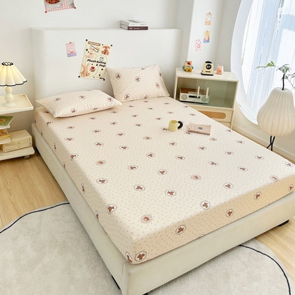 柠馨 2024新款全棉印花床笠套件随心配系列 薇薇安