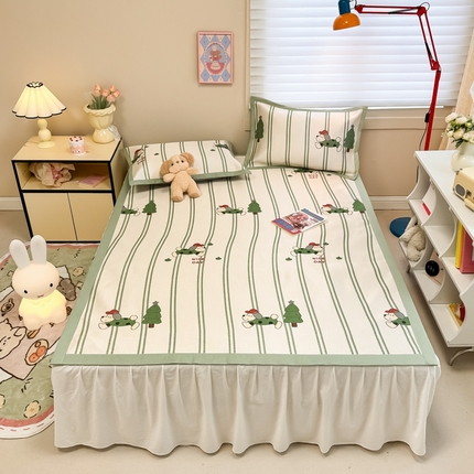 91家纺网 家纺一手货源 找家纺 （总）2025新款慕尚600D数码印花冰丝凉席