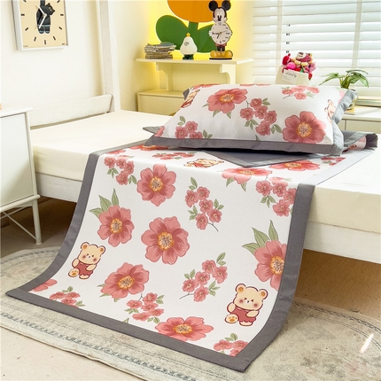 91家纺网 家纺一手货源 找家纺 （总）孩子王家纺 2024新款凉感卡通冰丝席-学生款