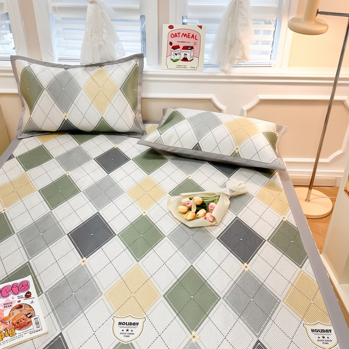 91家纺网 家纺一手货源 找家纺 慕尚 2025新款800D冰藤凉席 流年