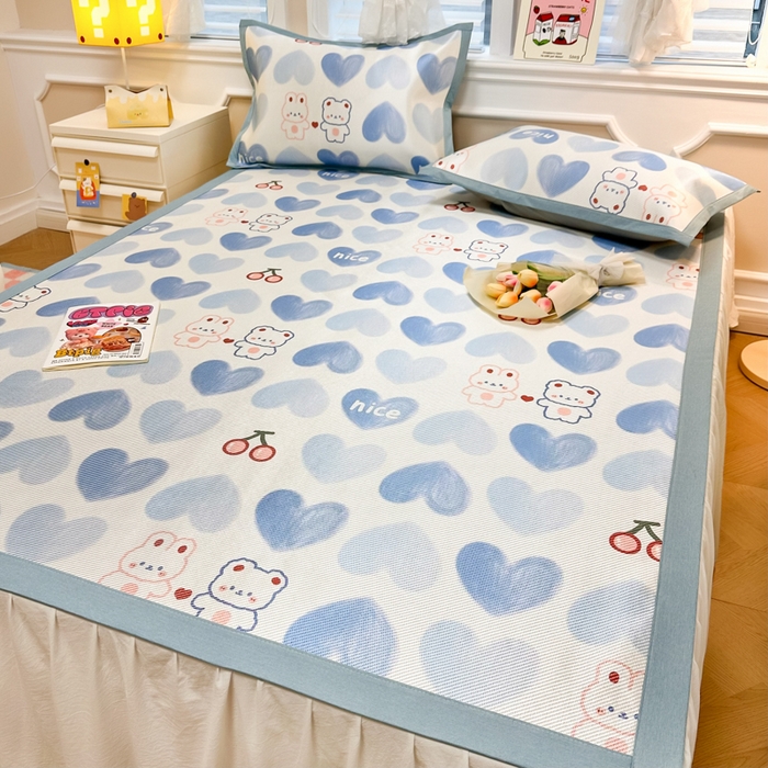 91家纺网 家纺一手货源 找家纺 慕尚 2025新款800D冰藤凉席 小伙伴